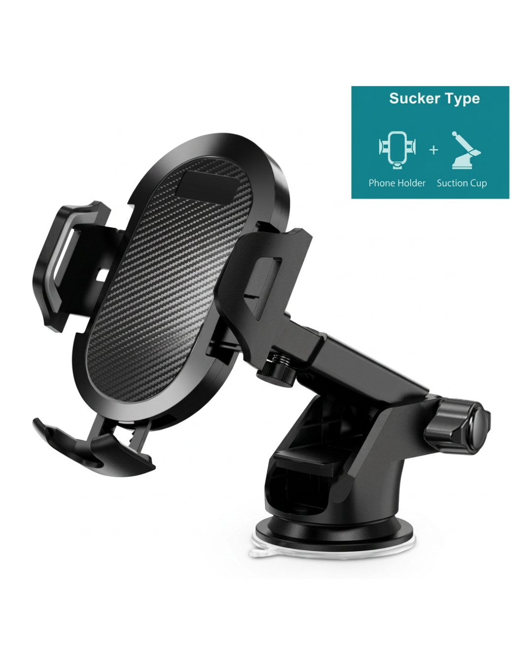 Long Arm Car Phone Mount – Suction Cup Holder