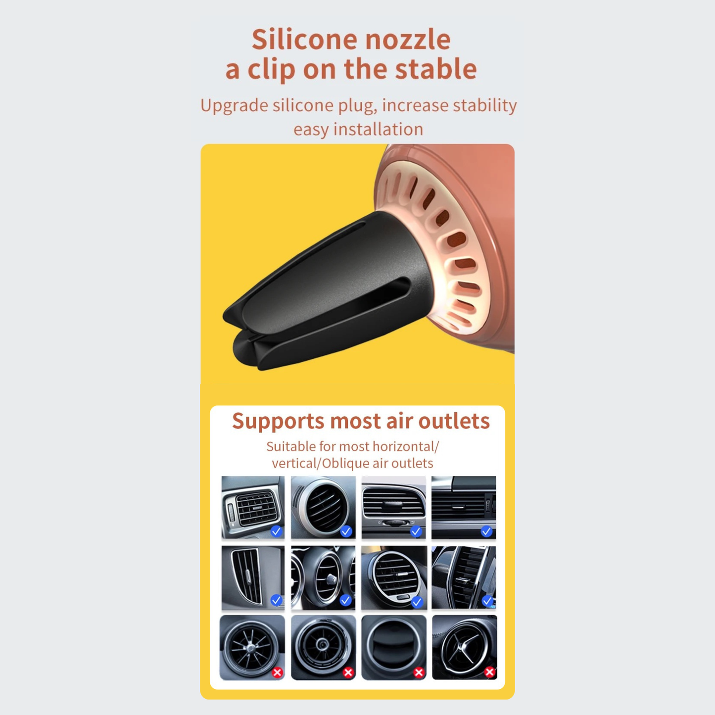 Magnetic Cartoon Car Vent Aroma Diffuser