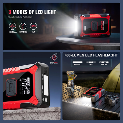 GOOLOO A3 Portable Jump Starter & Air Compressor 3000A