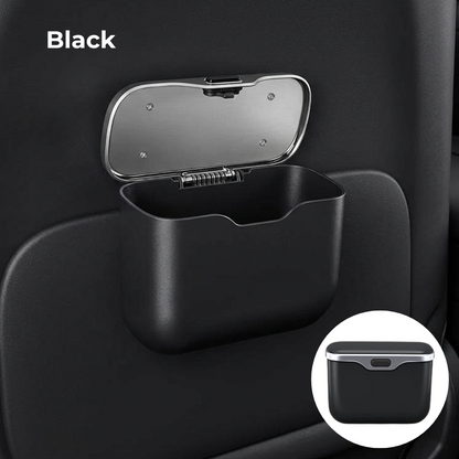 Car Trash Can with Lid – Hanging Storage Bin for Car Interior