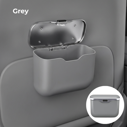 Car Trash Can with Lid – Hanging Storage Bin for Car Interior
