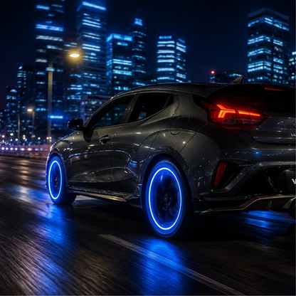 Universal Glow-in-the-Dark Tire Valve Caps