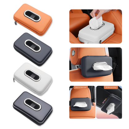Car Tissue Box Holder – Multifunctional Sun Visor & Armrest Storage