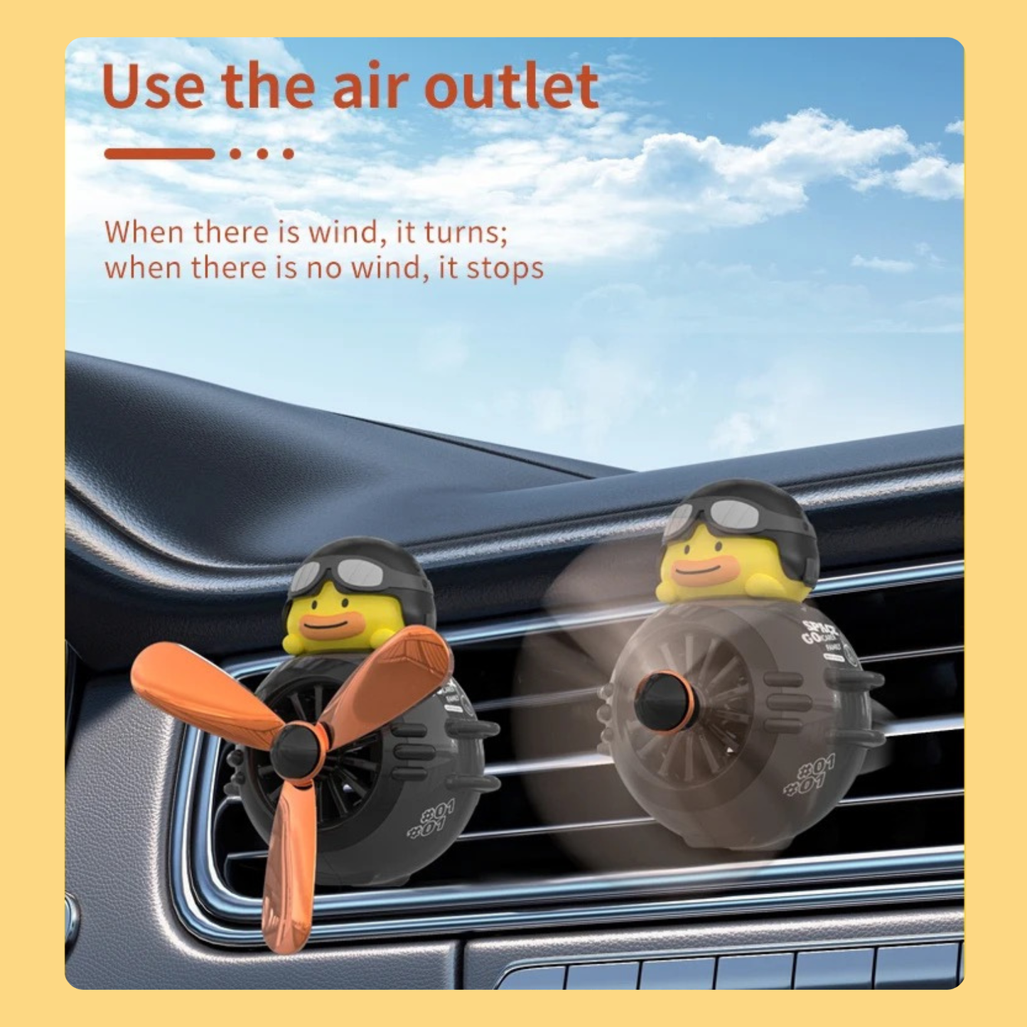 Magnetic Cartoon Car Vent Aroma Diffuser