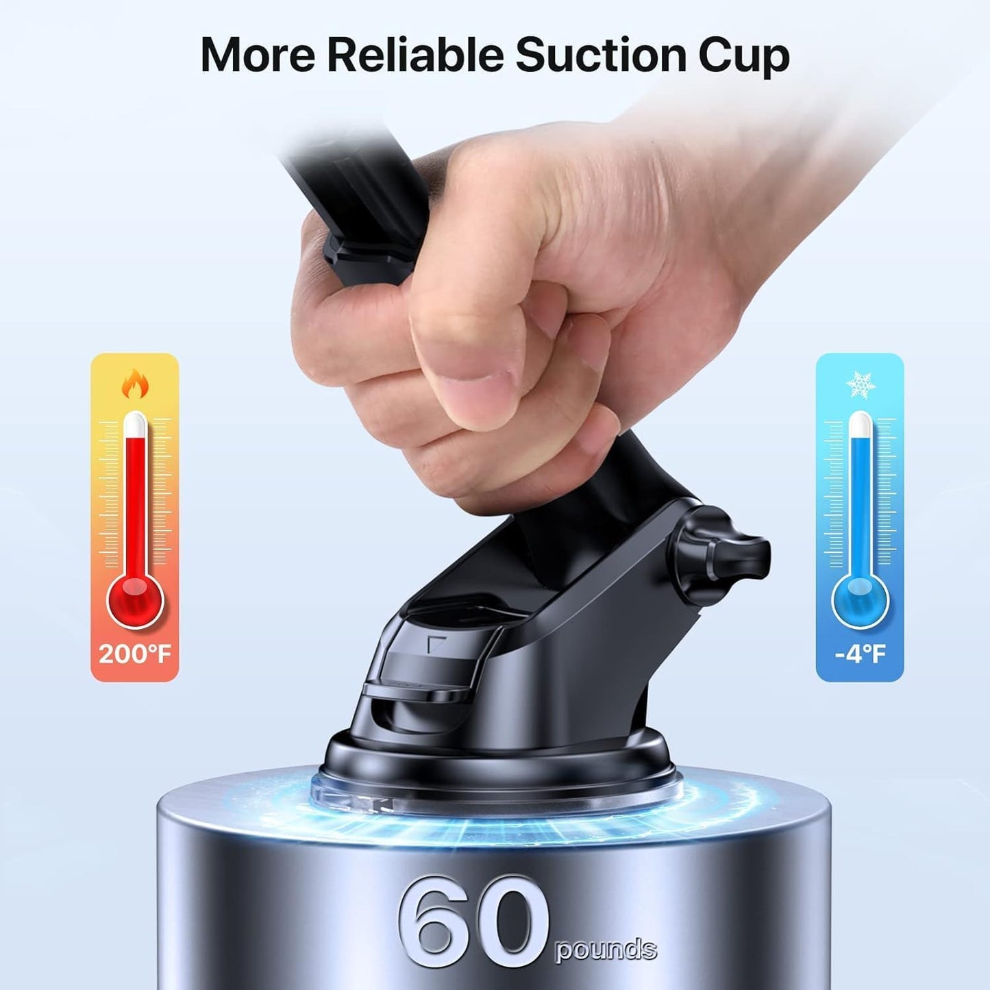 Car Phone Holder Mount 360° Rotation Suction Cup Universal Dashboard Stand Auto Windshield Phone Bracket for Support All Phones