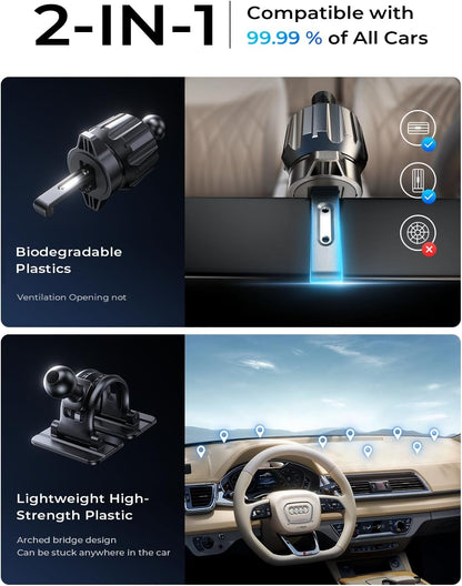 For MagSafe Car Mount Charger, 15W Magnetic Wireless Car Charger,Universal Car Wireless Charger Mount for iPhone 17/16/15/14/13