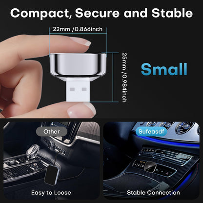 Wireless CarPlay & Android Auto Dongle, Fast Auto-Connect, Compact Plug & Play for iPhone/Android, USB/USB-C, No Delay