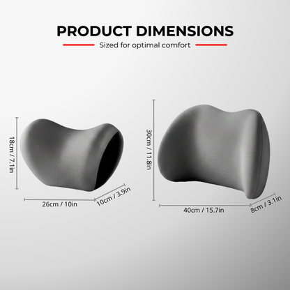 Premium Memory Foam Car Support Cushion