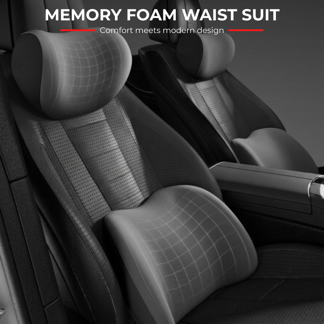 Premium Memory Foam Car Support Cushion