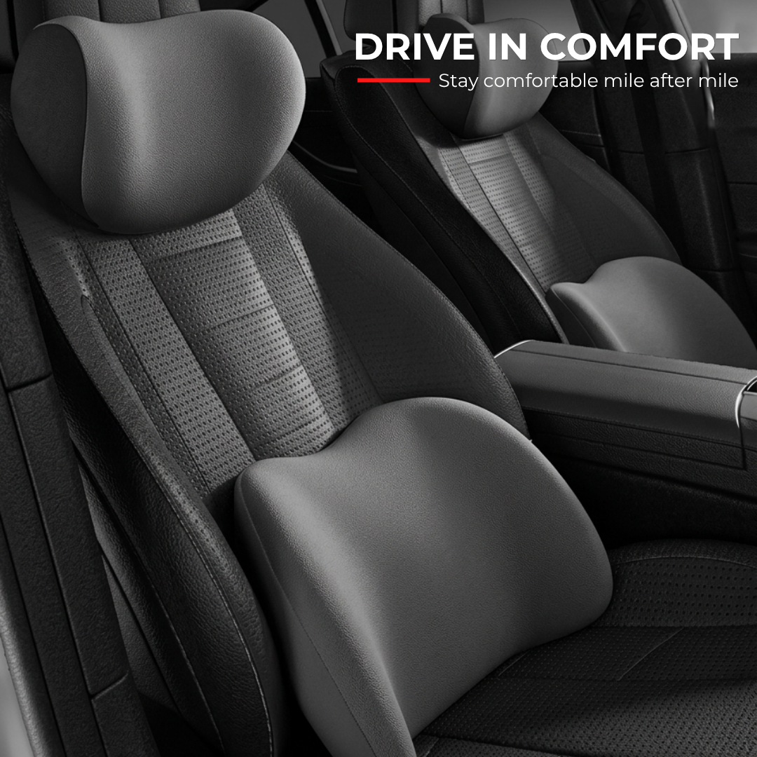 Premium Memory Foam Car Support Cushion
