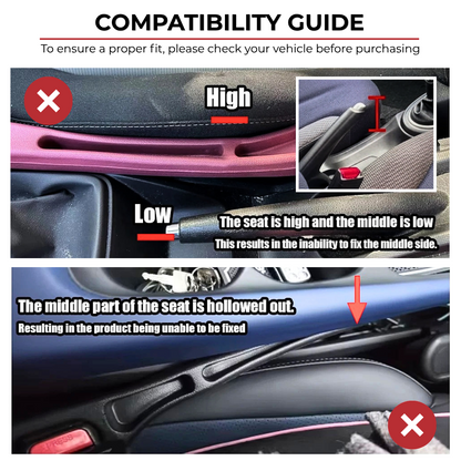 2-Pack Car Seat Gap Filler Organizer – Dual Slot Storage for Phone, Keys & Essentials