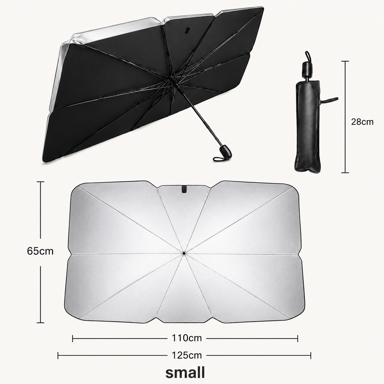 Foldable Car Windshield Sunshade – UV Protection