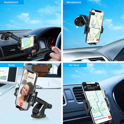 Long Arm Car Phone Mount – Suction Cup Holder