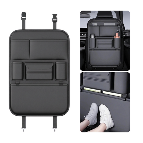 Car Seat Back Organizer – 6-Pocket Waterproof Storage Bag