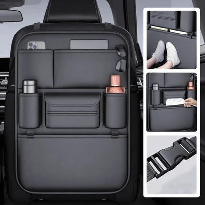 Car Seat Back Organizer – 6-Pocket Waterproof Storage Bag