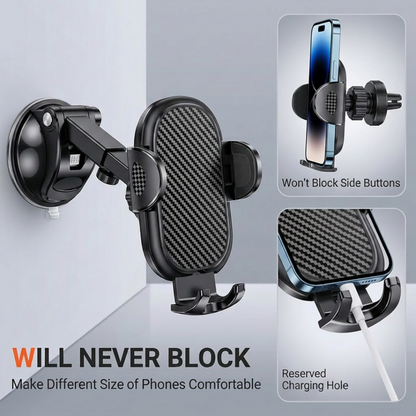 Long Arm Car Phone Mount – Suction Cup Holder
