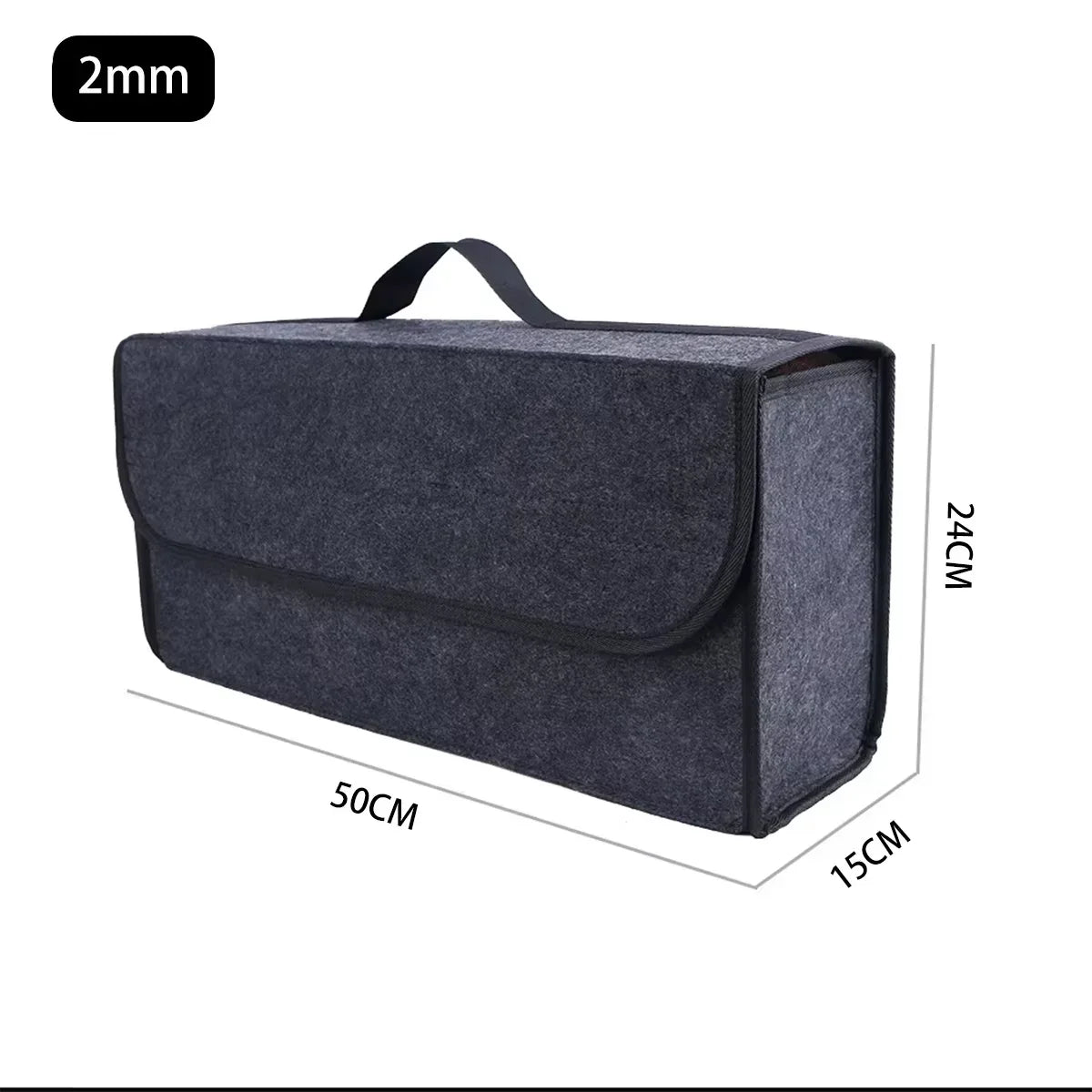 Felt Car Trunk Organizer – Large Anti-Slip Storage Box