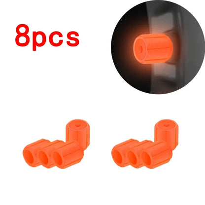 Universal Glow-in-the-Dark Tire Valve Caps