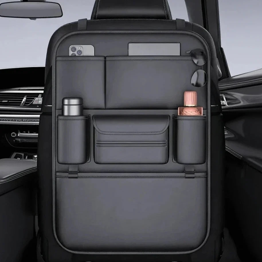 Car Seat Back Organizer – 6-Pocket Waterproof Storage Bag