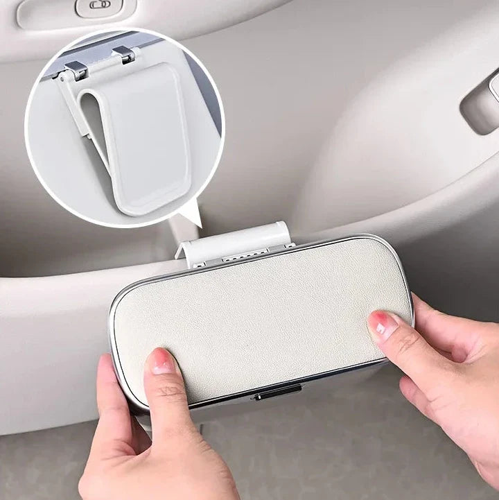 Car Trash Can with Lid – Hanging Storage Bin for Car Interior