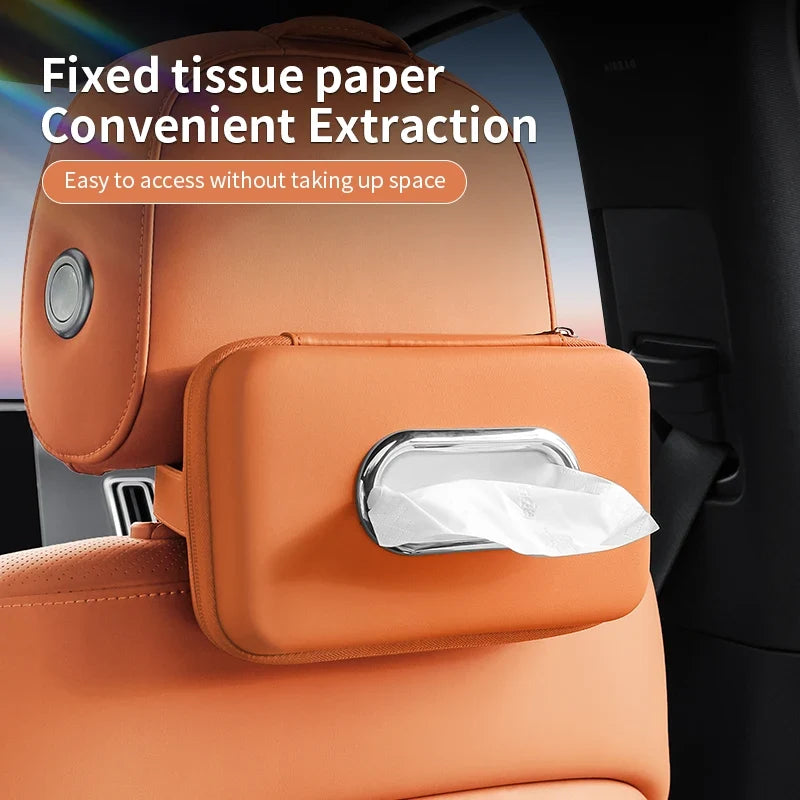 Car Tissue Box Holder – Multifunctional Sun Visor & Armrest Storage