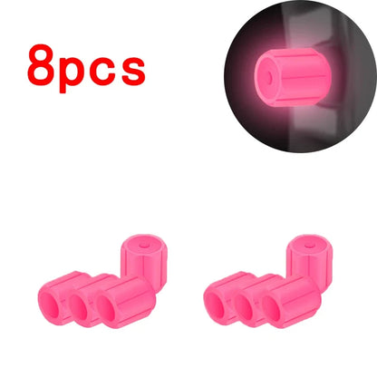 Universal Glow-in-the-Dark Tire Valve Caps