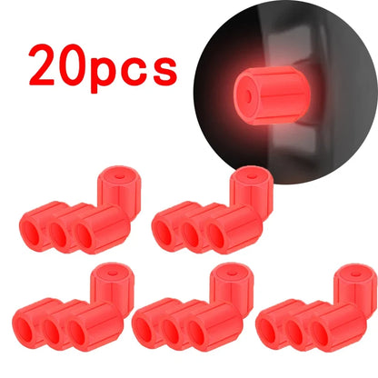 Universal Glow-in-the-Dark Tire Valve Caps
