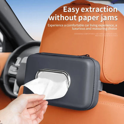 Car Tissue Box Holder – Multifunctional Sun Visor & Armrest Storage