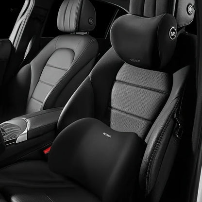 Ergonomic Car Neck & Lumbar Support Cushion Set