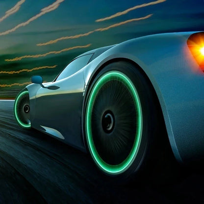 Universal Glow-in-the-Dark Tire Valve Caps