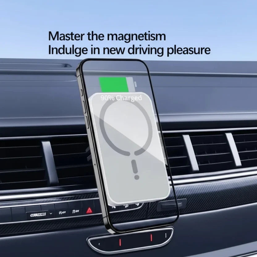 MagSafe Car Phone Holder – 15W Wireless Charging