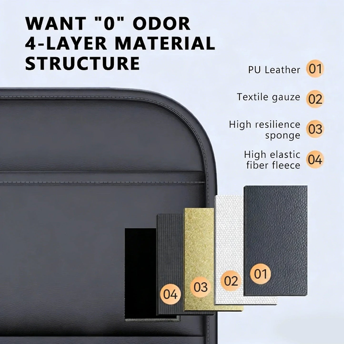 Car Seat Back Organizer – 6-Pocket Waterproof Storage Bag