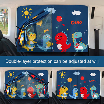 Magnetic Dual-Layer Car Window Sun Shades