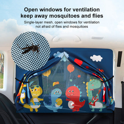 Magnetic Dual-Layer Car Window Sun Shades