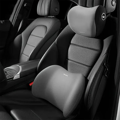 Ergonomic Car Neck & Lumbar Support Cushion Set