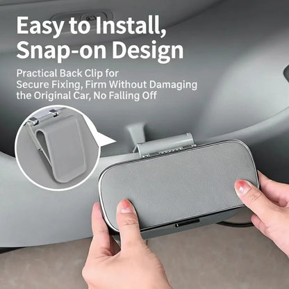Car Trash Can with Lid – Hanging Storage Bin for Car Interior